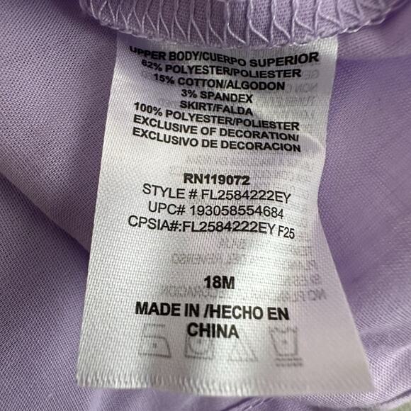 Bluey Baby Girls Graphic Tutu Dress with Short Sleeves 18 Months Purple New - Picture 7 of 9